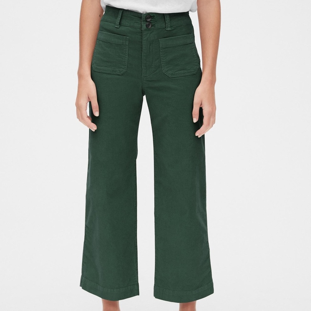 GAP high waist wide leg corduroy pants